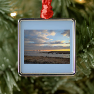 Atlantic Ocean Sunset Ornament