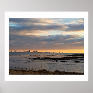Atlantic Ocean Sunset Poster