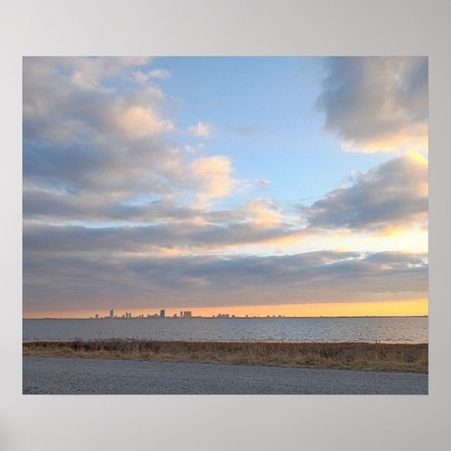 Atlantic Ocean Sunset Poster (Front)
