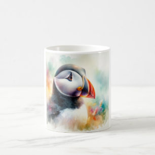 Atlantic Puffin AREF1822 - Watercolor Coffee Mug