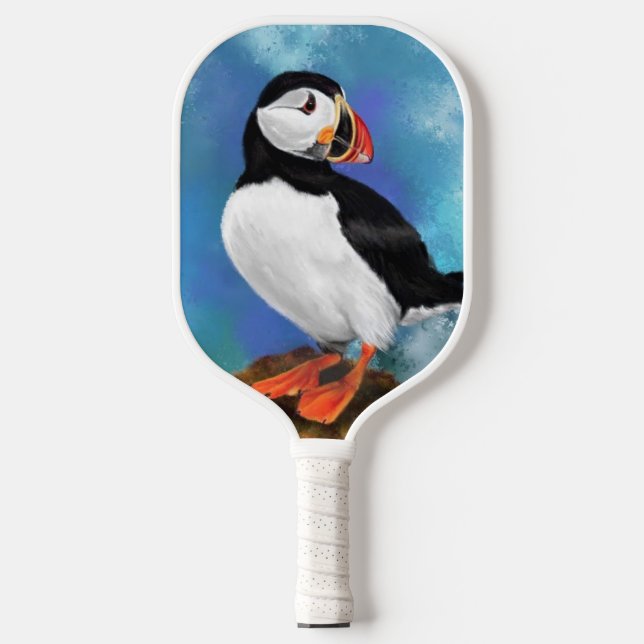 Atlantic Puffin Bird Pickleball Paddle (Front)