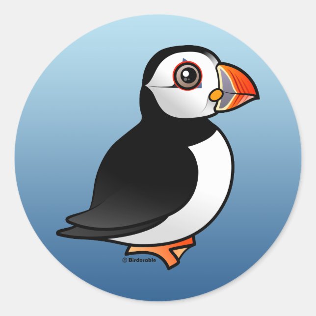 Atlantic Puffin Classic Round Sticker (Front)