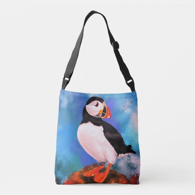 Atlantic Puffin Crossbody Bag (Back)