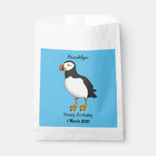 Atlantic puffin illustration  favour bag