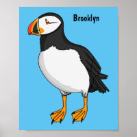 Atlantic puffin illustration 