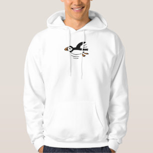 Atlantic Puffin in Flight Hoodie