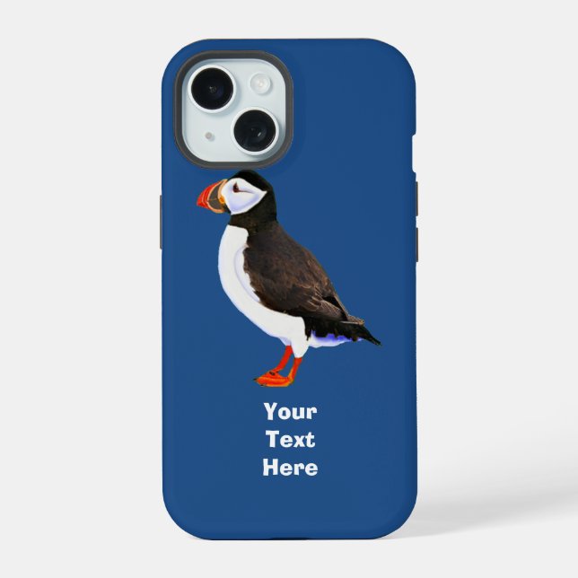 Atlantic Puffin iPhone 15 Case (Back)