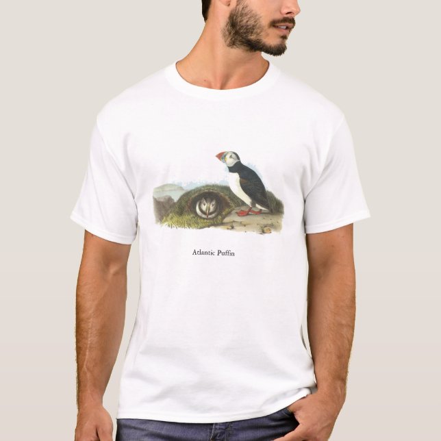 Atlantic Puffin, John Audubon T-Shirt (Front)