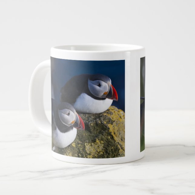 Atlantic Puffin Large Coffee Mug (Front Left)