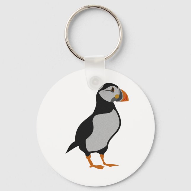 Atlantic Puffin Standing Keychain (Front)