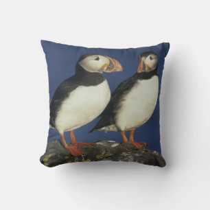 Atlantic Puffin Throw Pillow