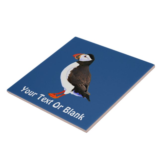 Atlantic Puffin Tile (Side)