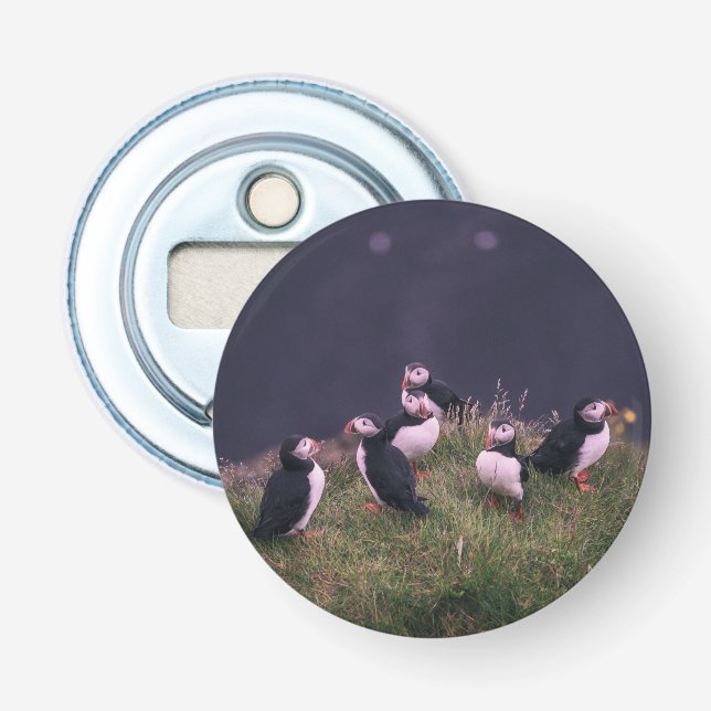 Atlantic Puffins Bottle Opener (Front)
