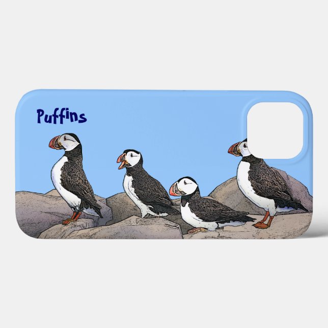 Atlantic Puffins Case-Mate iPhone Case (Back (Horizontal))
