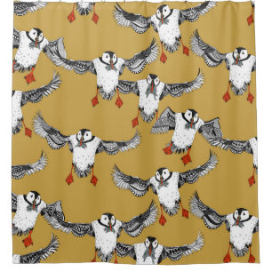 Atlantic Puffins gold