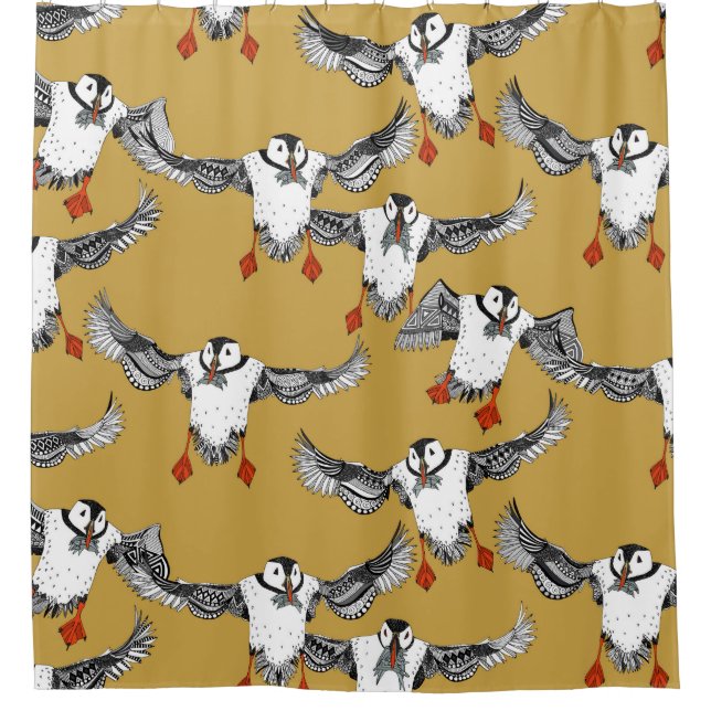 Atlantic Puffins gold (Front)