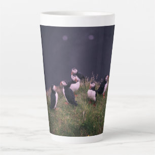 Atlantic Puffins  Latte Mug