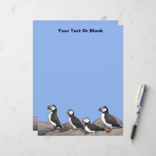 Atlantic Puffins  Letterhead