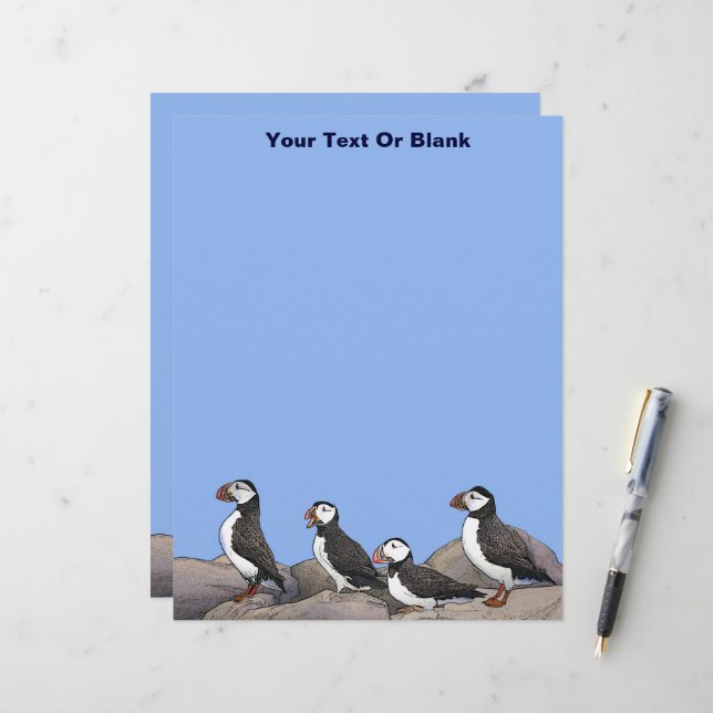 Atlantic Puffins  Letterhead (Front/Back In Situ)