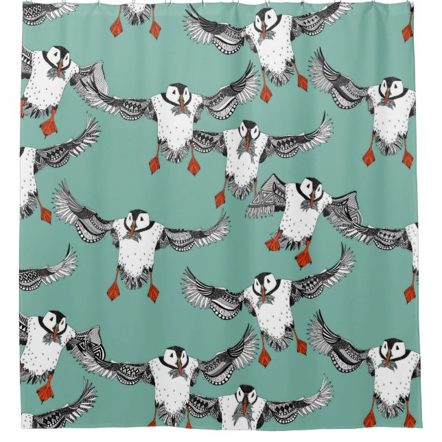 Atlantic Puffins mint (Front)