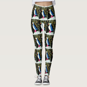 atlantic puffins standing leggings