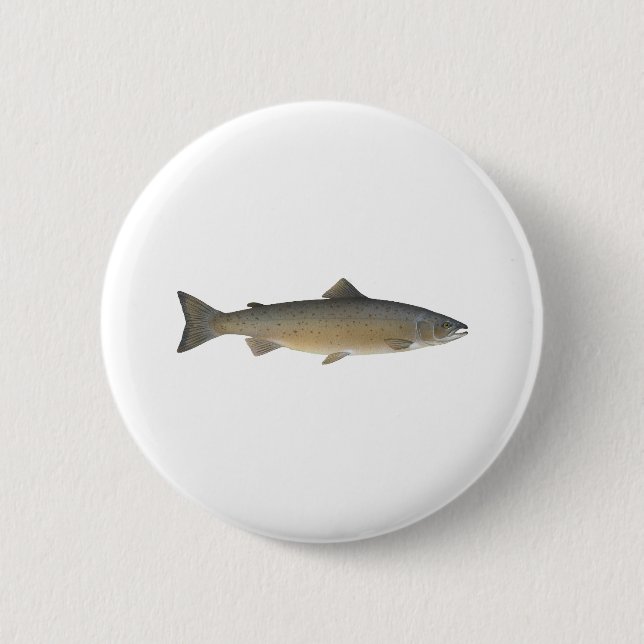 Atlantic Salmon 2 Inch Round Button (Front)
