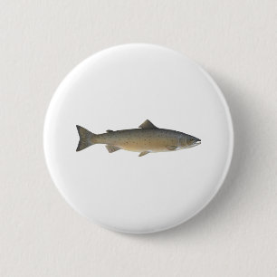 Atlantic Salmon 2 Inch Round Button