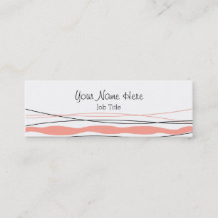 Atlantic Stripe Pink business card skinny