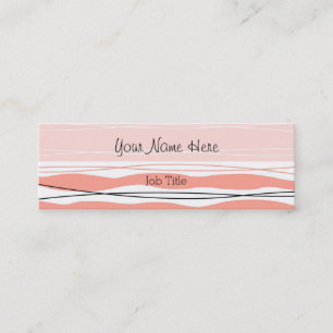 Atlantic Stripe Pink business card skinny pink