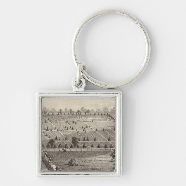 Atlantic View Cemetery, Squan Village, NJ Keychain (Front)