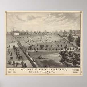 Atlantic View Cemetery, Squan Village, NJ Poster