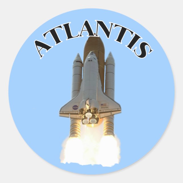 Atlantis Classic Round Sticker (Front)