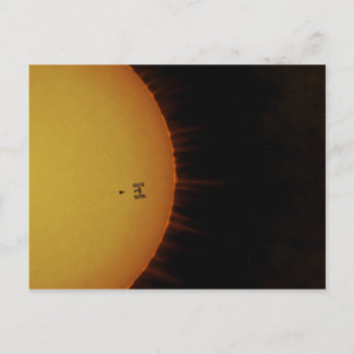 Atlantis Docking To The ISS Postcard