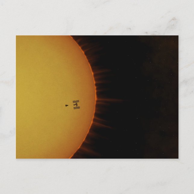 Atlantis Docking To The ISS Postcard (Front)