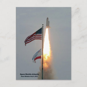 Atlantis Final Liftoff July 8, 2011 Postcard