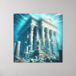 Atlantis Inspired Art Canvas Print