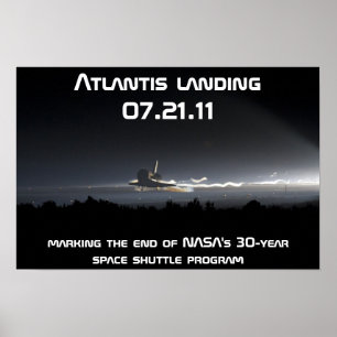 Atlantis landing 07.21.11 poster