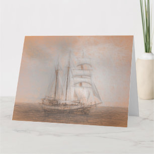 Atlantis Sailing Ship da Vinci Card