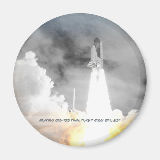 Atlantis Space Shuttle STS-135 Last Flight Magnet