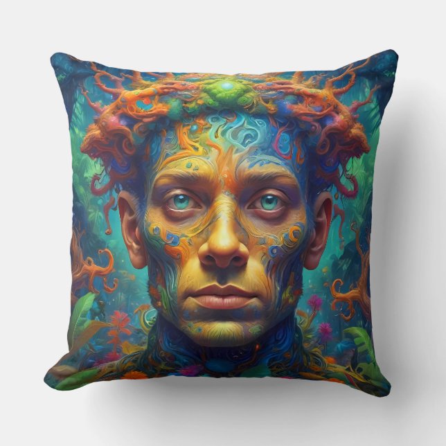 Atlantis Throw Fantasy Pillow (Front)