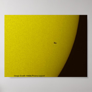 Atlantis Transiting the Sun / May 12, 2009 Poster