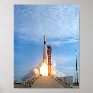 Atlas Agena target vehicle liftoff for Gemini 11 Poster