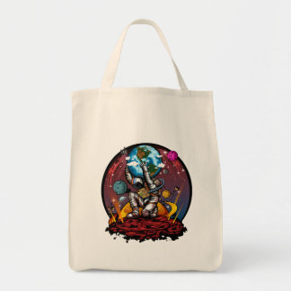 Atlas Astronaut Holding Earth Mars Galaxy Space Ar Tote Bag