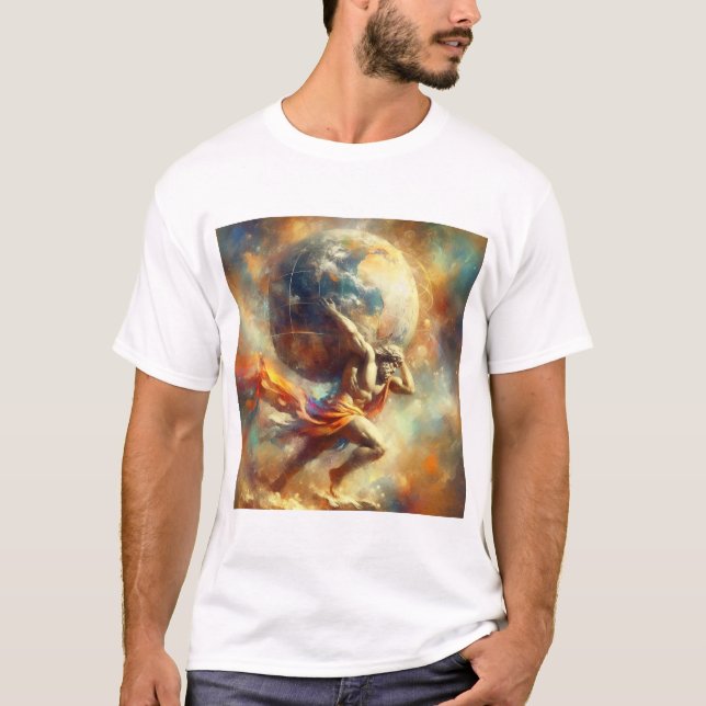 Atlas carries the world T-Shirt (Front)