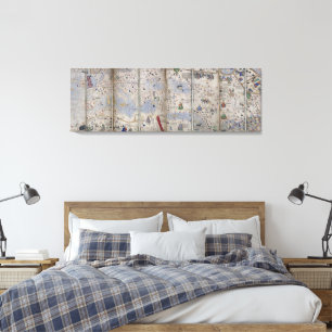 Atlas Catalan World Map 14th c. Abraham Cresques Canvas Print