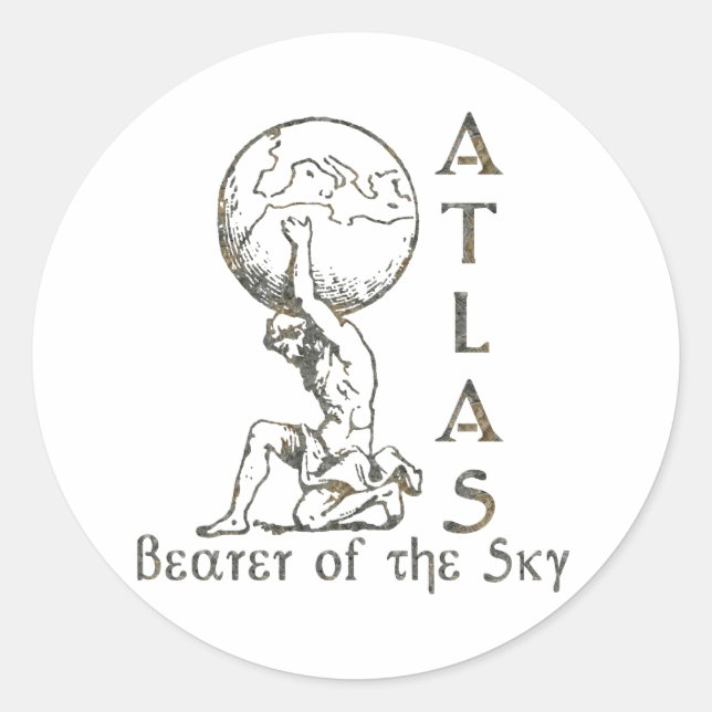 Atlas Classic Round Sticker (Front)