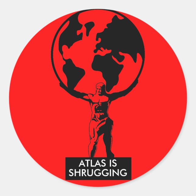 Atlas Classic Round Sticker (Front)