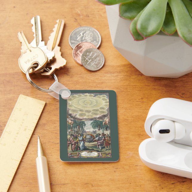 Atlas Coelestis by Doppelmaier, Vintage Astronomy Keychain (Desk)