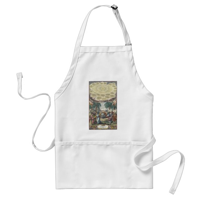 Atlas Coelestis by Doppelmaier, Vintage Astronomy Standard Apron (Front)