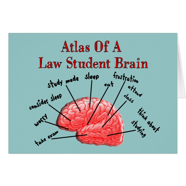 Atlas de cerveau d'étudiant en droit (Devant horizontal)